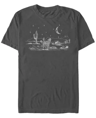 Fifth Sun Men's Wolf Moon Desert Short Sleeve Crew T-shirt