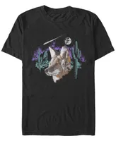 Fifth Sun Men's Cosmic Coyote Short Sleeve Crew T-shirt