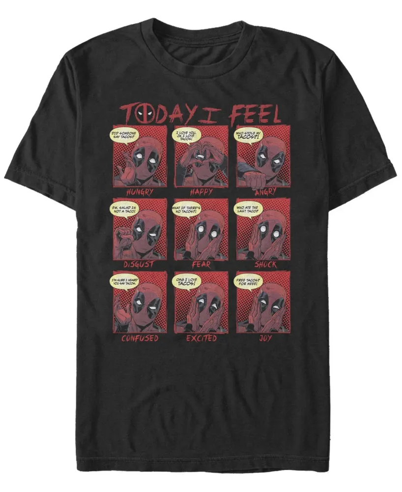 Fifth Sun Men's Deadpool Feels Short Sleeve Crew T-shirt