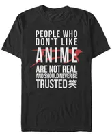 Fifth Sun Men's Anime People Short Sleeve Crew T-shirt