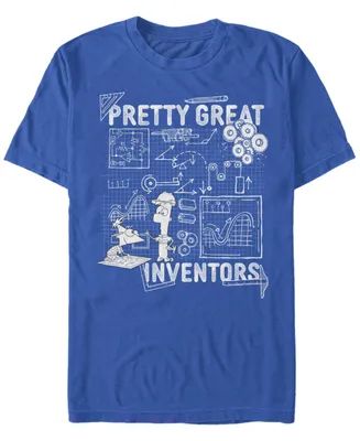 Fifth Sun Men's Great Inventors Short Sleeve Crew T-shirt