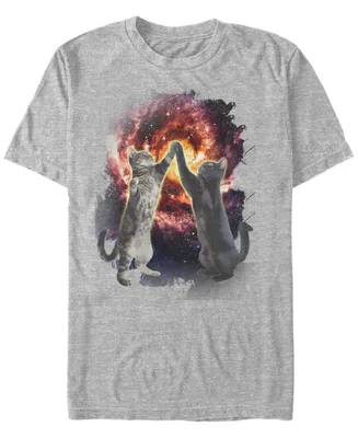 Fifth Sun Men's Cat Bang Short Sleeve Crew T-shirt