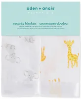 aden by aden + anais Baby Boys or Baby Girls Security Blankets, Pack of 2