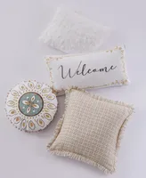 Levtex Cosima Welcome Decorative Pillow, 12" x 24"