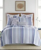 Levtex Zuma Beach Seaside Stripe Quilt Sets