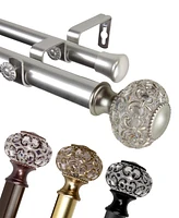 Elsie 1" Double Curtain Rod 120-170"