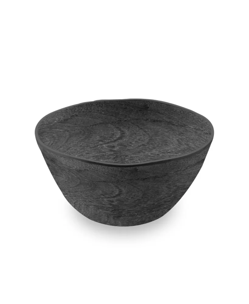 TarHong Faux Real Blackened Wood Cereal Bowl, 6" Set of 6