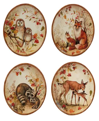 Pine Forest Set of 4 Dinner Plate