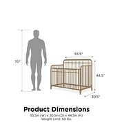 Little Seeds Ivy 3-in-1 Convertible Metal Crib