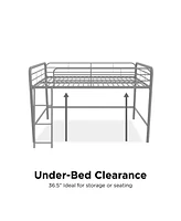 Atwater Living Cora Junior Full Metal Loft Bed