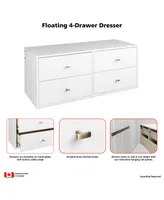 Prepac Floating 4-Drawer Dresser
