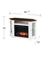 Dilvon Electric Media Fireplace with Storage