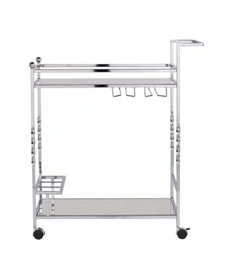 Ivers Metal Mirrored Bar Cart