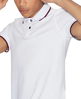 A|X Armani Exchange Men's Contrast Tipped Polo Shirt