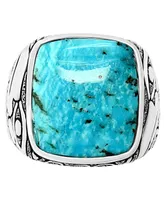 Effy Men's Turquoise Eagle Ring in Sterling Silver