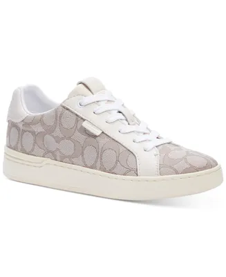 COACH Women's Lowline Signature Valentines Day Lace-Up Sneakers