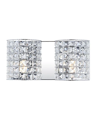 Clara Deco 2-Light Classic Glam Led Vanity Light