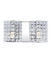 Clara Deco 2-Light Classic Glam Led Vanity Light