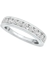 Certified Diamond Channel Band (2 ct. t.w.) 14K White Gold