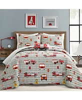 Lush Decor Kids Fire Truck -Pc. Quilt Set