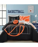 Lush Decor Basketball Game Piece Quilt Set for Kids