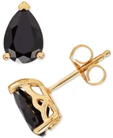 Onyx Pear-Shape Stud Earrings in 14k Gold