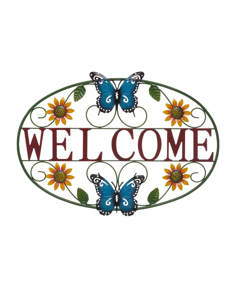 Glitzhome Whimsical Welcome Wall Decor