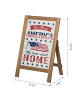 Glitzhome Patriotic Floor Decor