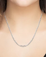 And Now This Paper Clip Link 18" Chain Necklace in Silver or Gold Plate