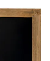 Glitzhome Farmhouse Wood Chalkboard Hanging or Standing Decor