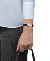 Tissot Women's Swiss Bellissima Brown Leather Strap Watch 26mm