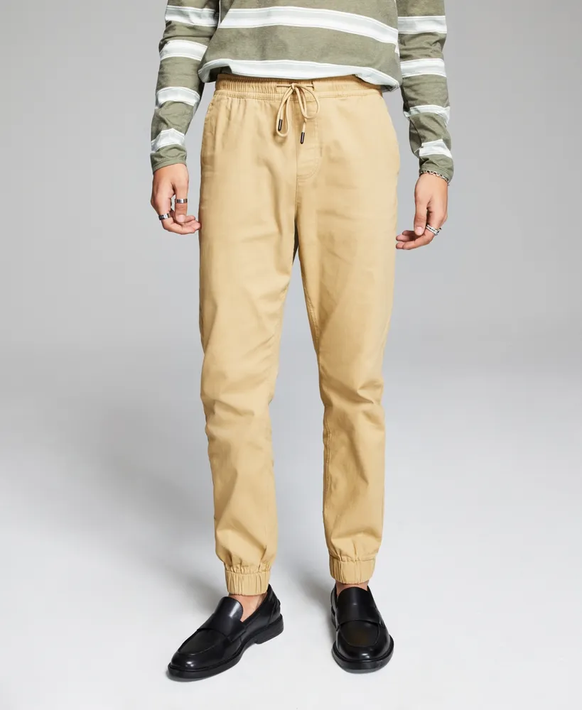 And Now This Men's Brushed Twill Jogger Pants
