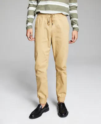 And Now This Men's Brushed Twill Jogger Pants