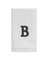 Avanti Block Monogram Initial Cotton Fingertip Towel, 11" x 18"