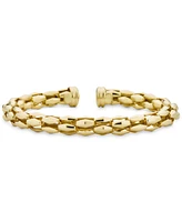 Turbo Link Bangle Bracelet in 14k Gold-Plated Sterling Silver