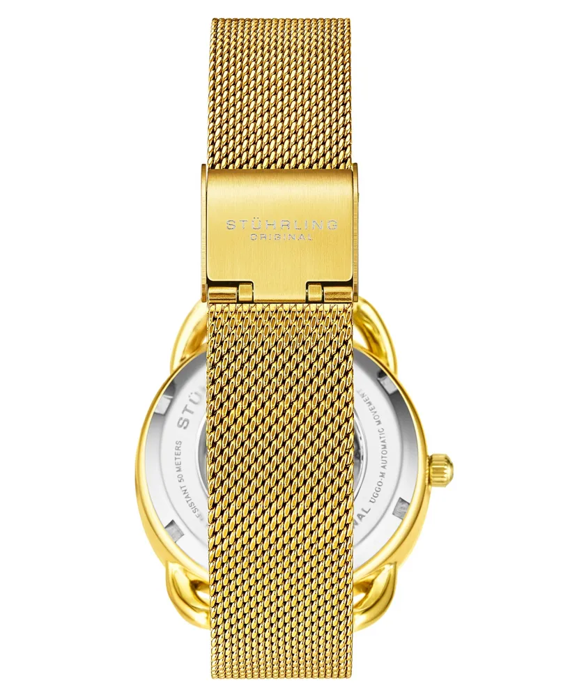 Women's Automatic Gold-Tone Mesh Bracelet Watch 36mm