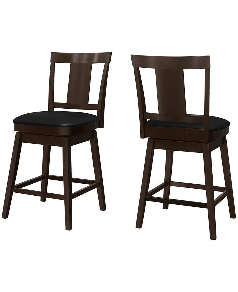 Counter Height Stool with Swivel, Set of 2