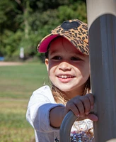 Leopard Kids Adjustable Snap Back Mesh Leopard Print with Heart Trucker Hat