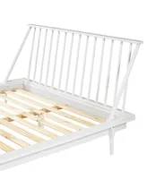 Modern Wood Queen Spindle Bed