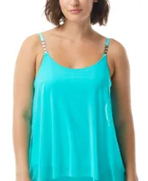 Coco Reef Current Mesh-Layer Bra-Sized Tankini Top