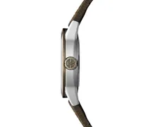 Raymond Weil Men's Swiss Automatic Freelancer Brown Leather Strap Watch 42mm