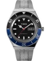 Timex Boutique Men's Lab Collab Silver-Tone Stainless Steel Bracelet Watch 40mm - Silver