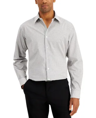 Club Room Men's Regular Fit Check Dress Shirt, Created for Macy's