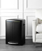 Marco Rectangular Double Bucket Trash Can with Soft-Close Lid