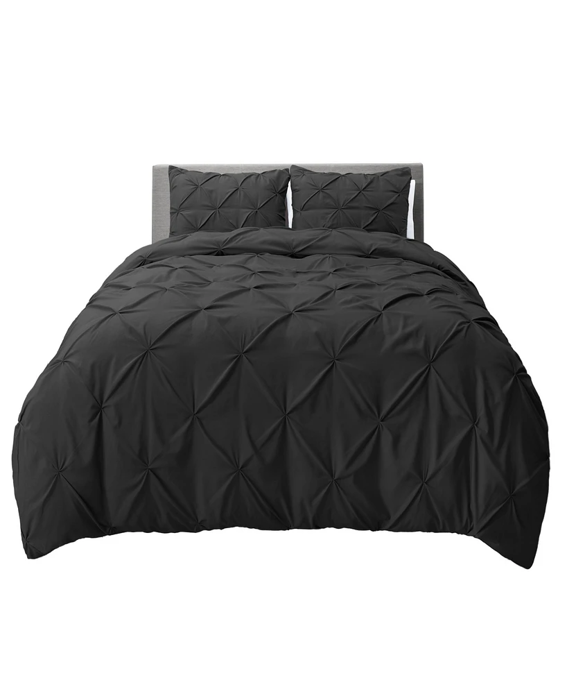 Nestl Pinch Pleat 3-Pc. Duvet Cover Set, California King