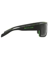 Native Men's Polarized Sunglasses, XD9010 62