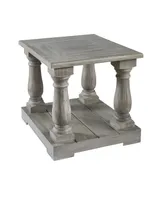 Picket House Furnishings Baxter Four PEdestal End Table