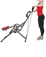 Sunny Health & Fitness Row-n-Ride Pro Squat Assist Trainer for Full Glute, Thigh, and Leg Workouts, Sf-A020052