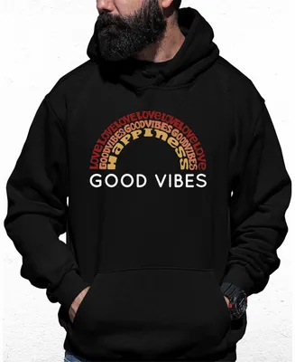 Men's Good Vibes Word Art Hooded Sweatshirt