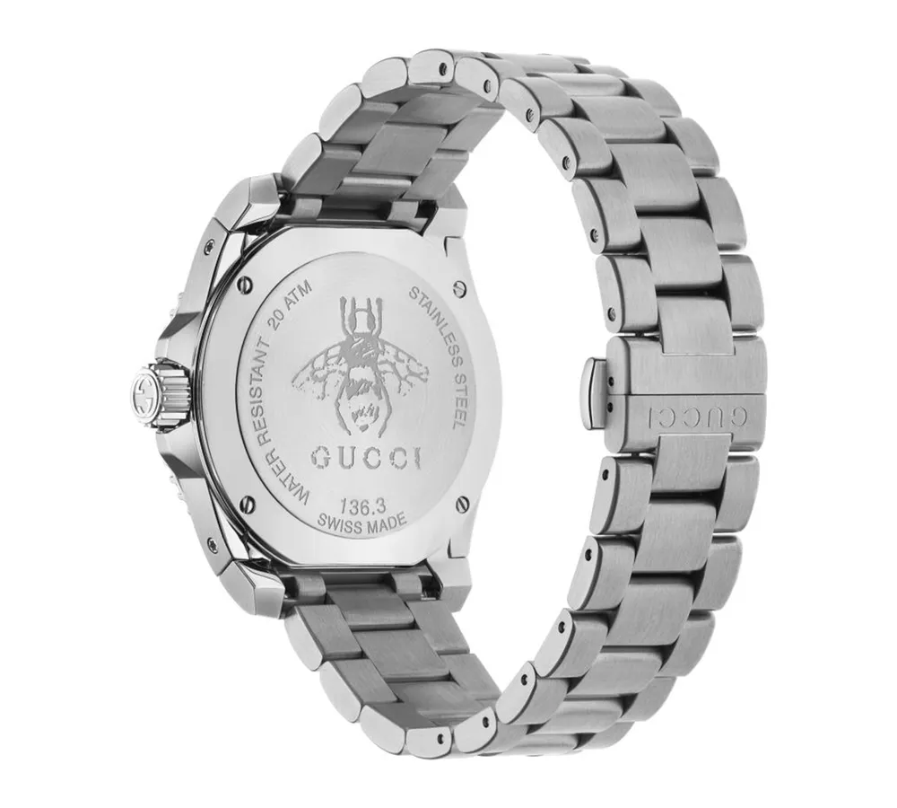 Gucci Men's Swiss Dive Stainless Steel Bracelet Watch 40mm